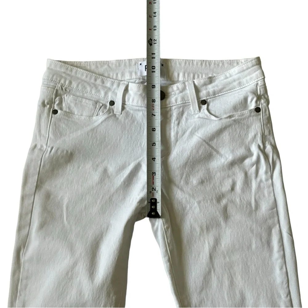 EUC PAIGE Verdugo Ankle Skinny Style DNM656 Optic White Size 6 - Picture 5 of 14